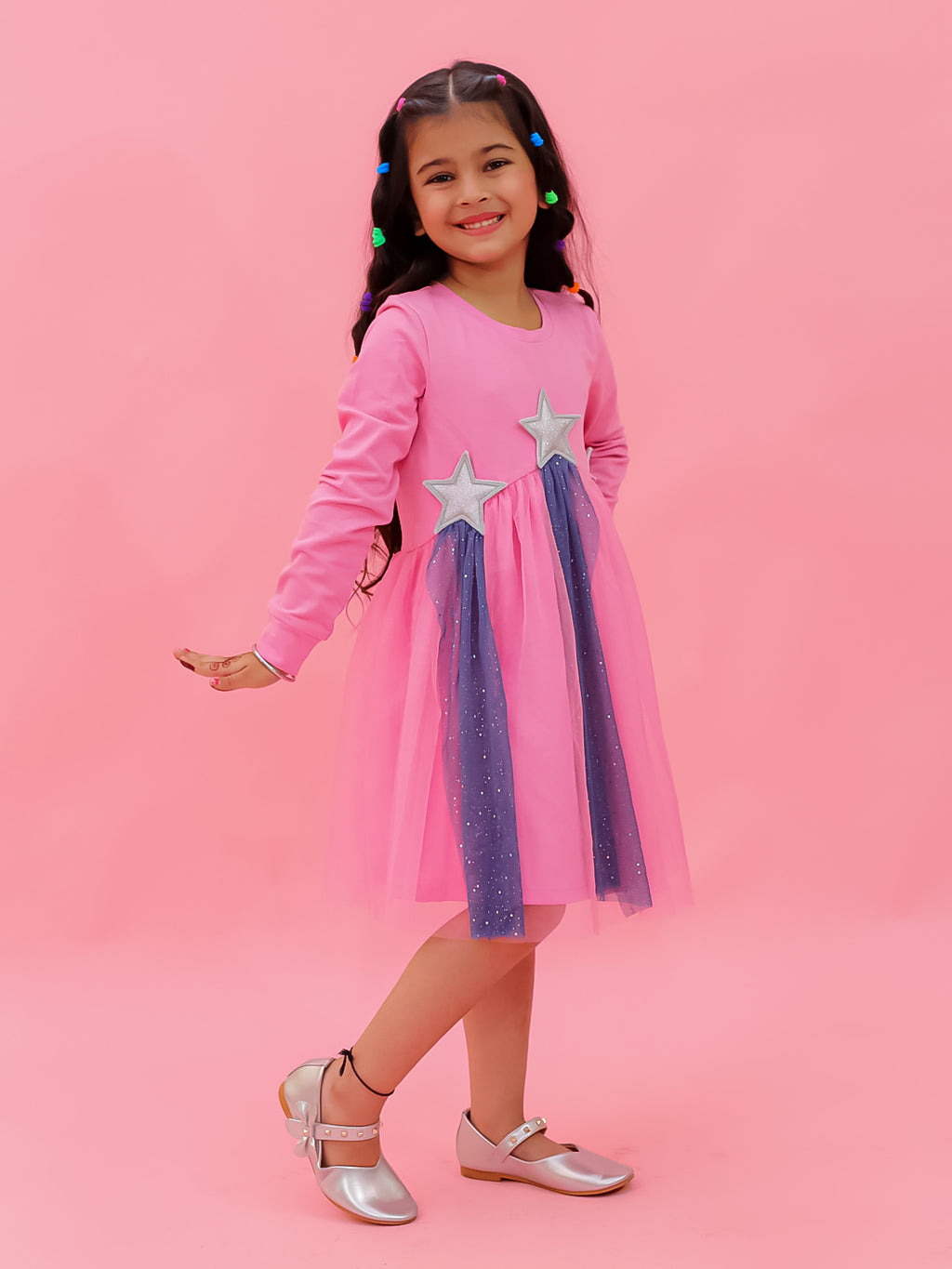 Rainbow Star Tulle Dress