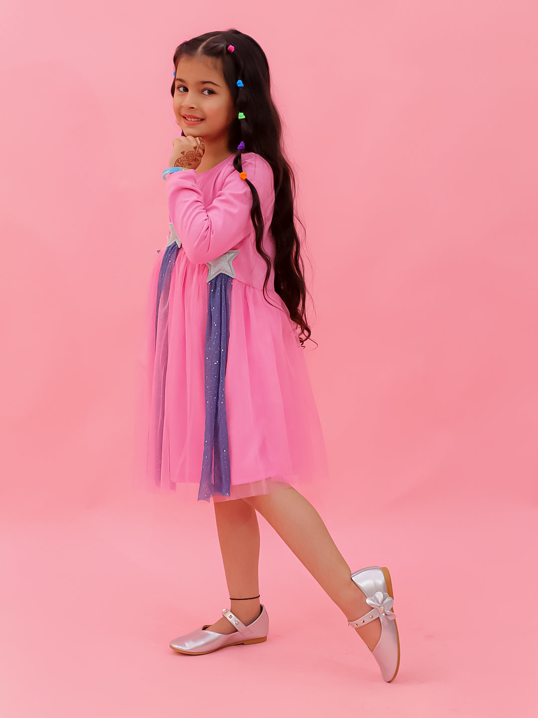 Rainbow Star Tulle Dress