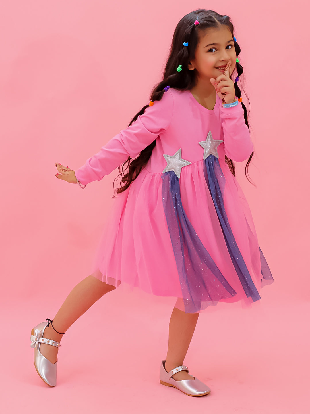 Rainbow Star Tulle Dress