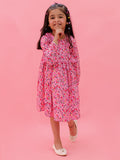 Front Button Ruffle Dress