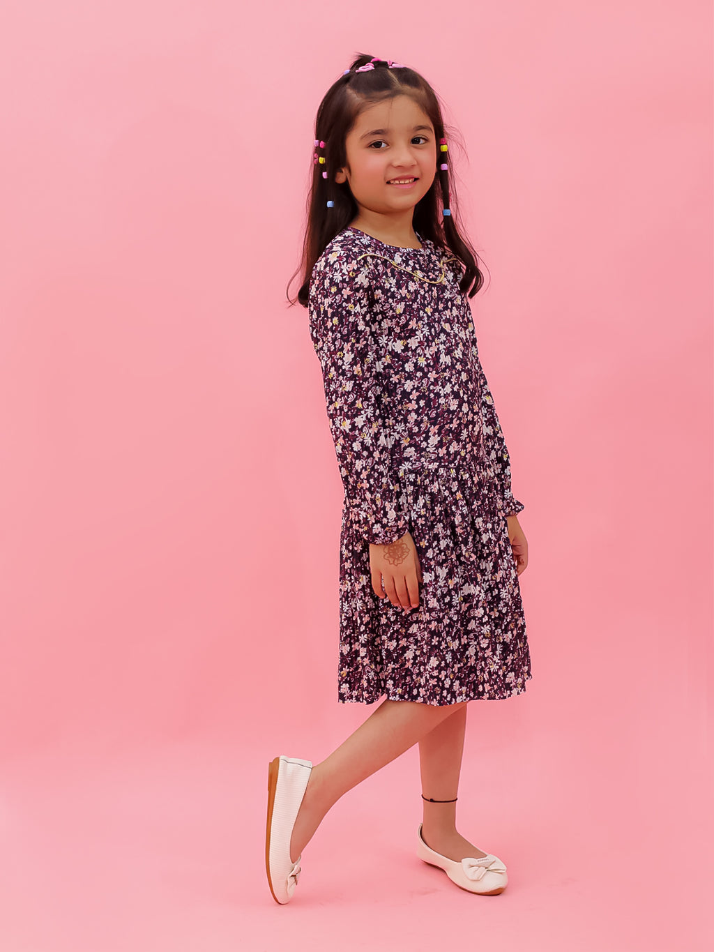 Crinkle Pleated Printed Jersey