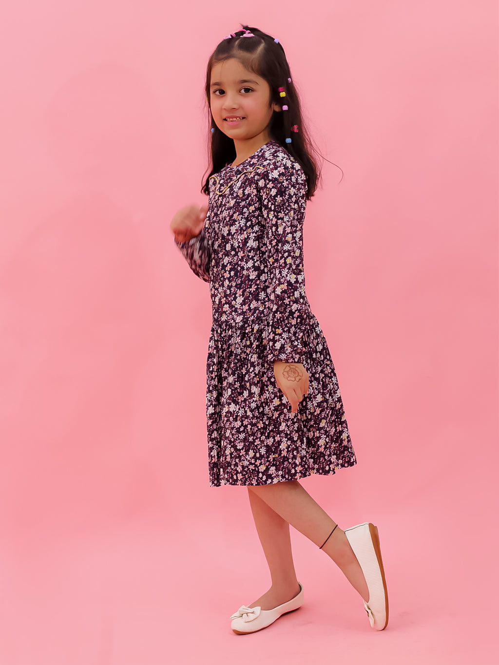 Crinkle Pleated Printed Jersey