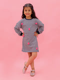 Drop Shoulder Tunic With Pom Pom
