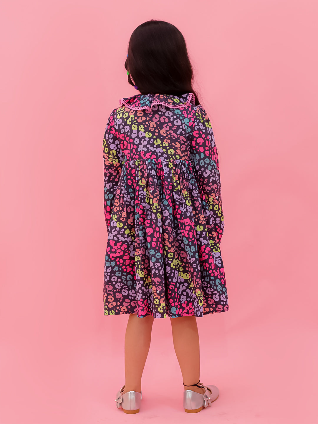 Printed Rainbow Leo Dress