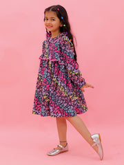Printed Rainbow Leo Dress