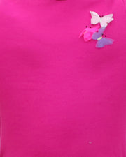 Hoodie Dress With Pleated Skirt  And Butterfly At Chest
