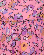 Printed Chiffon Dress With Lining