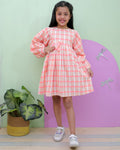Check Jacquard Dress