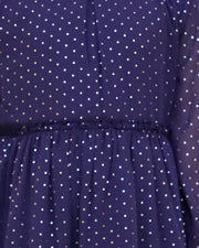 Silver Foil Printed Ggt Dress